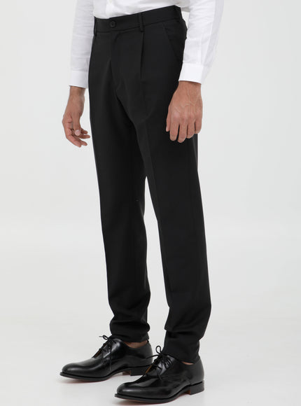 Tonello Black Wool Trousers
