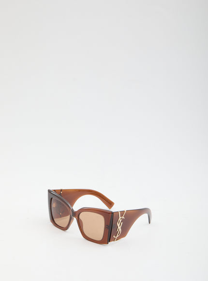 Saint Laurent Sl M119 Blaze Crystal Sunglasses QT Brown