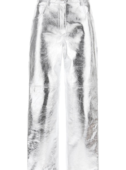 Interior sterling pants in laminated leather