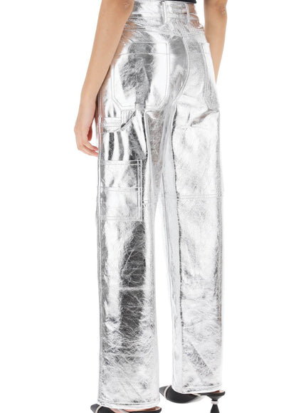 Interior sterling pants in laminated leather