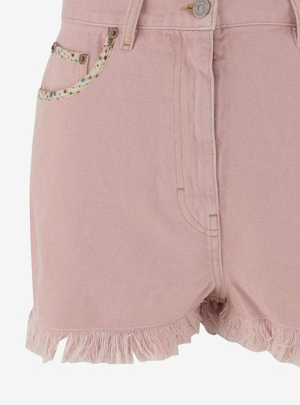 Valentino Garavani Pink Denim Shorts