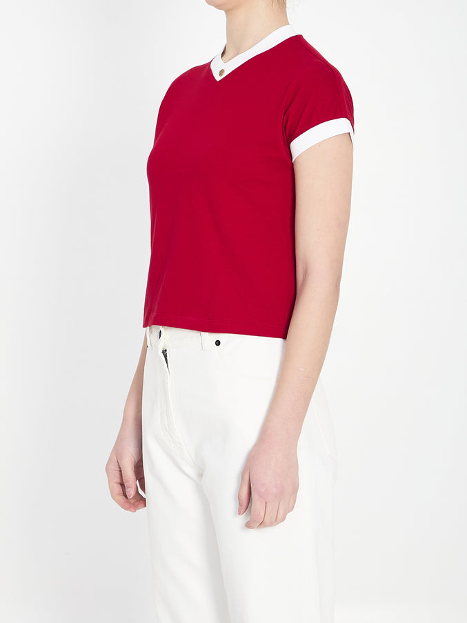 Versace Vintage Stretch Cotton T-shirt