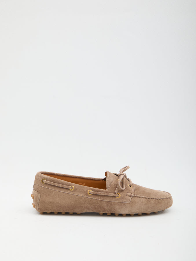 Tod's Loafers Gommino Boat Shoes Grey