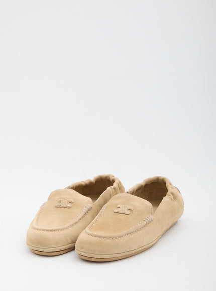 Celine Triomphe Loafer With Elastic Insert