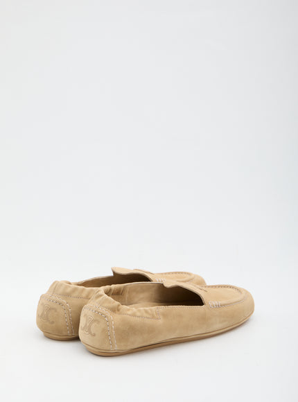 Celine Triomphe Loafer With Elastic Insert