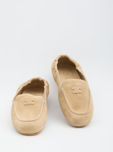 Celine Triomphe Loafer With Elastic Insert