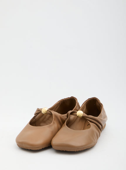 Loewe Pebble Ballerina Flats In Nappa
