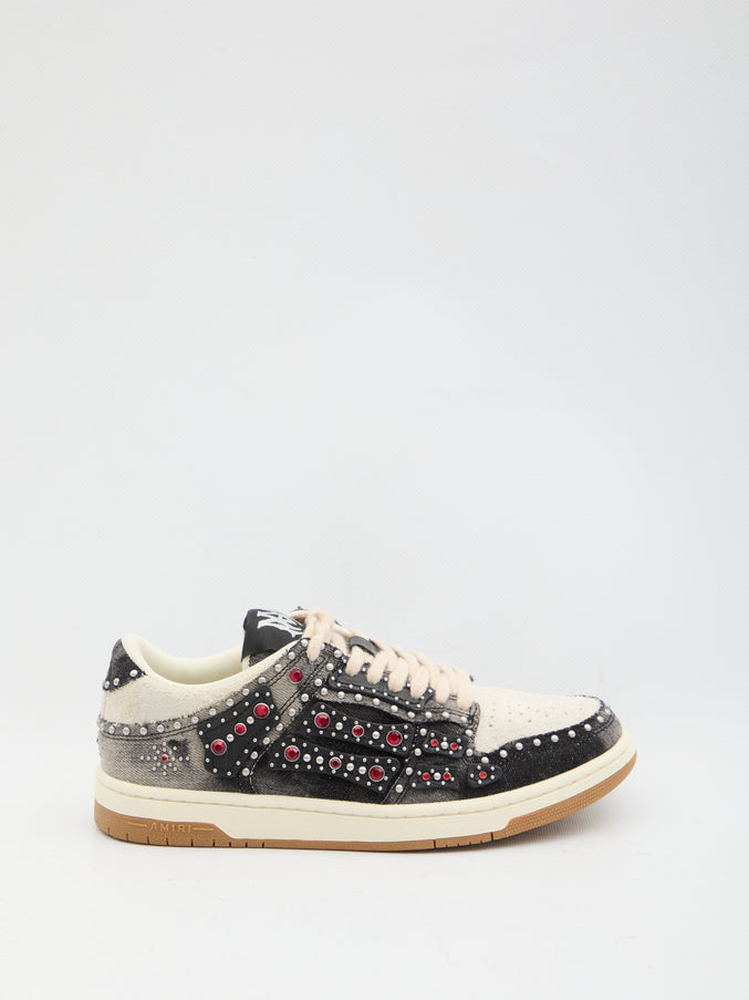 Amiri Stud Skel Top Low Sneakers Black