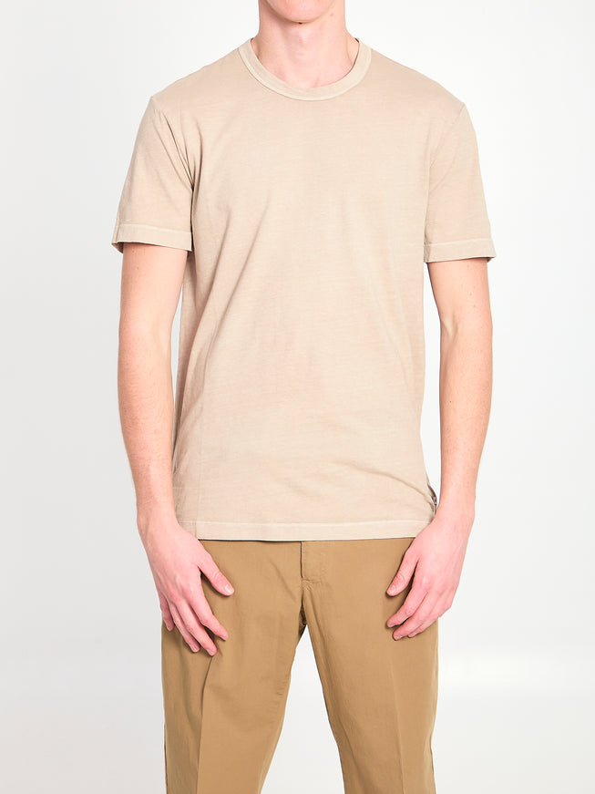 James Perse Combed Cotton T-shirt Beige