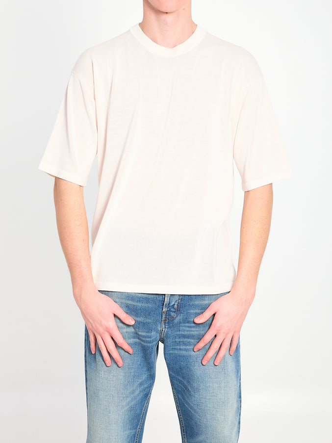 Roberto Collina Crewneck T-shirt Beige