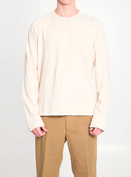 James Perse Cotton Crewneck Sweatshirt White