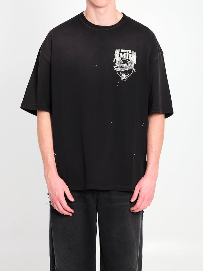 Amiri Eagle Oversized T-shirt Black