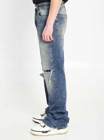 Amiri Slashed Boot Cut Jeans