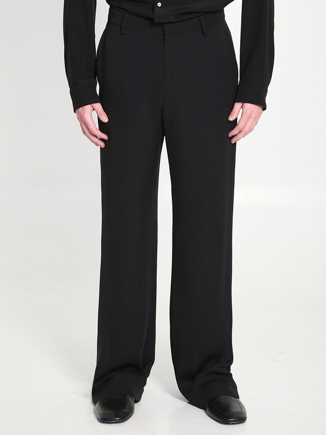 Gucci Silk Georgette Pants Black
