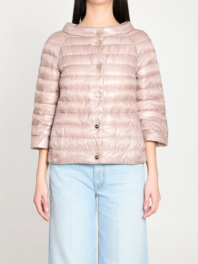 Herno Reversible Short Down Jacket Pink