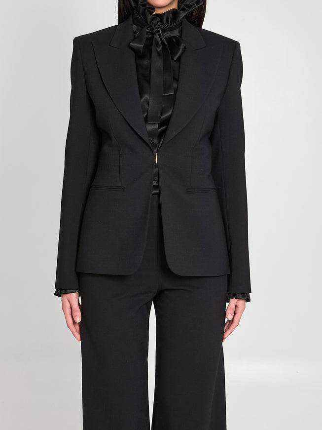 Gucci Technical Stretch Wool Jacket Black