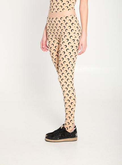 Marine Serre Moon Printed Jersey Leggings