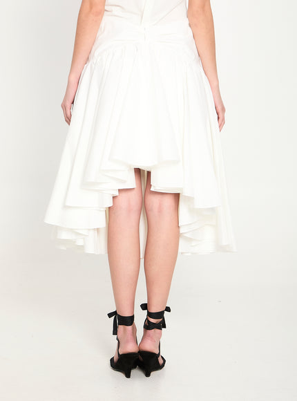 Jacquemus Draped Midi Skirt With Godet