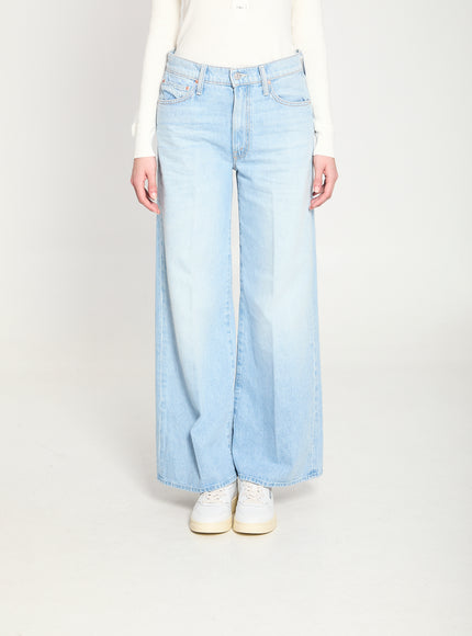Mother The Ditcher Roller Zip Skimp Jeans Light Blue