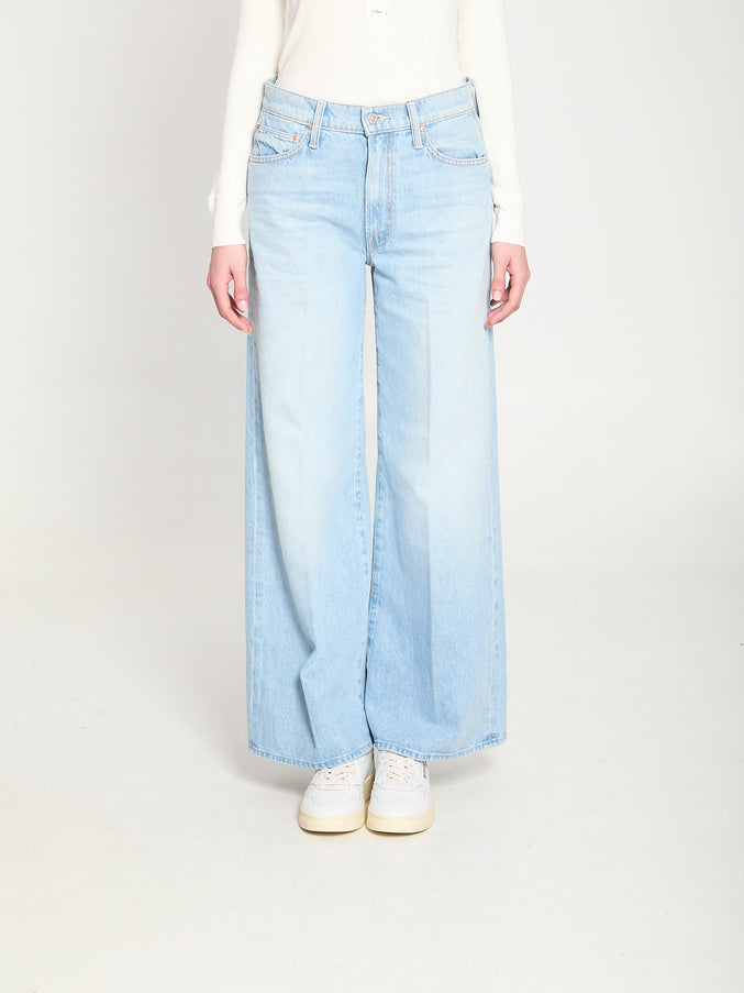 Mother The Ditcher Roller Zip Skimp Jeans Light Blue