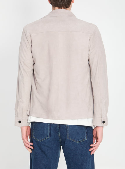 Arma Overshirt In Suede Leather
