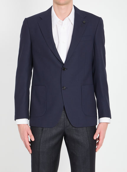 Lardini Pure Virgin Wool Jacket Blue