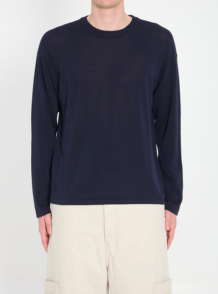 Roberto Collina Crewneck Sweater Blue