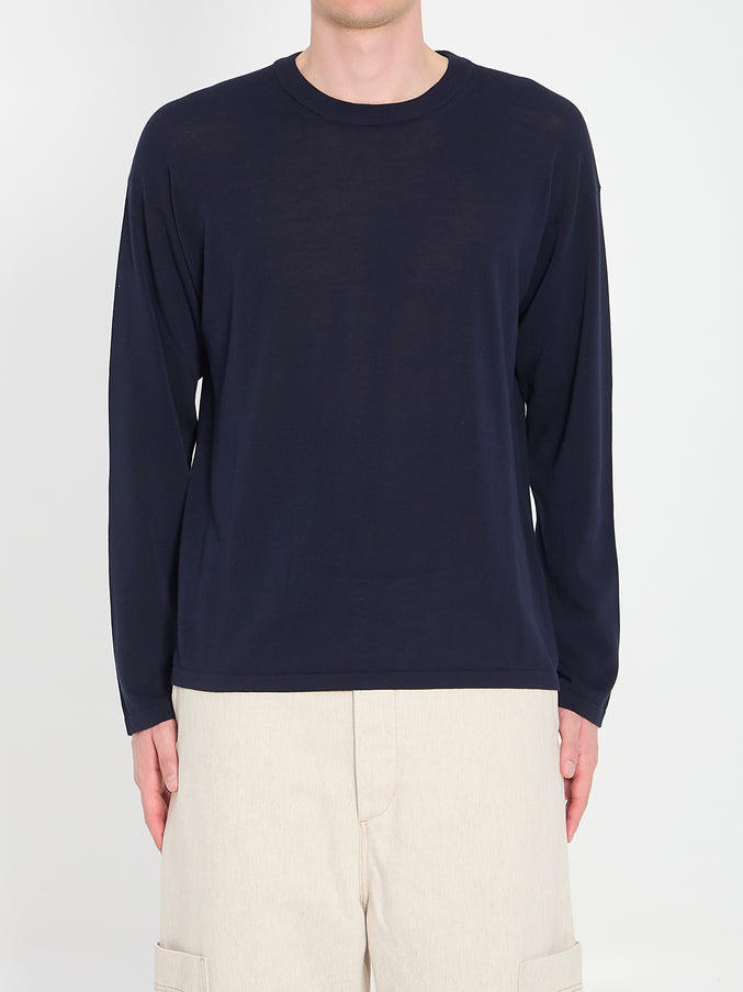 Roberto Collina Crewneck Sweater Blue