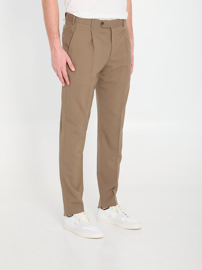 Pt Torino Union Virgin Wool Trousers