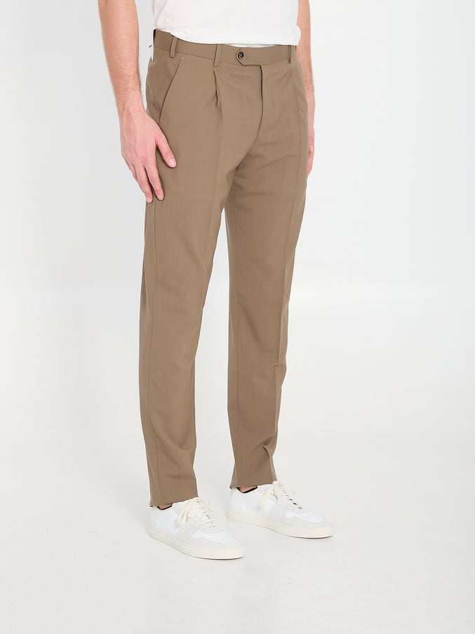 Pt Torino Union Virgin Wool Trousers