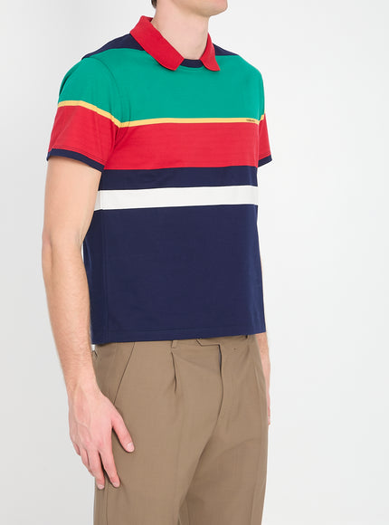 Versace Striped Cotton T-shirt