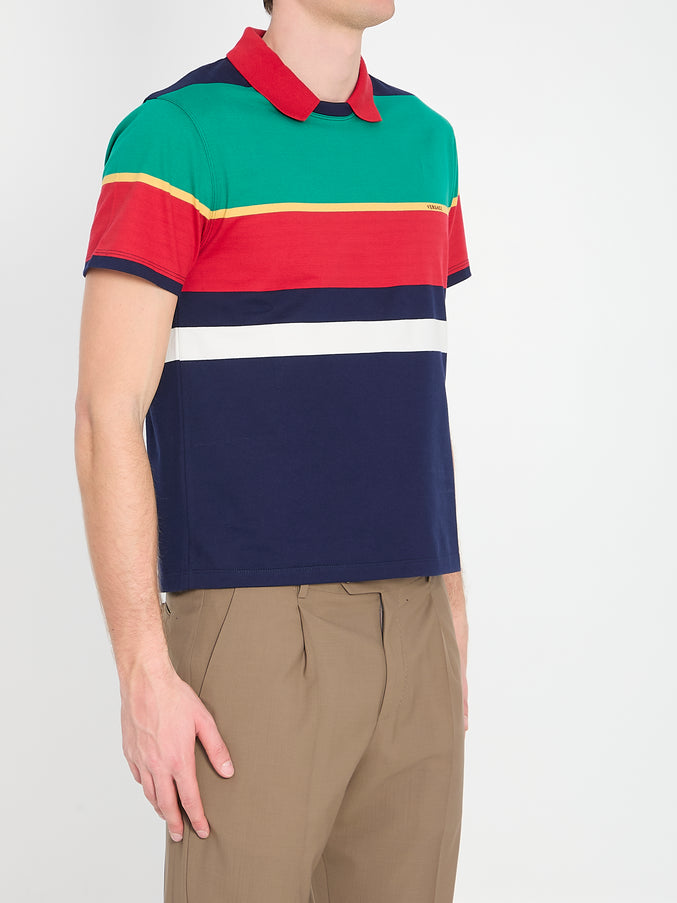 Versace Striped Cotton T-shirt