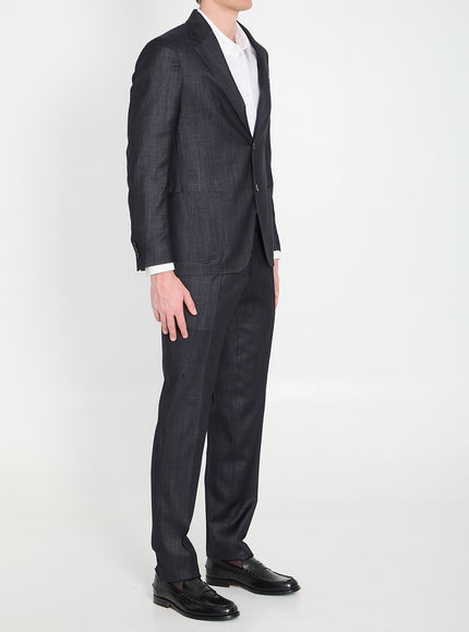 Lardini Single-breasted Wool Blend Suit