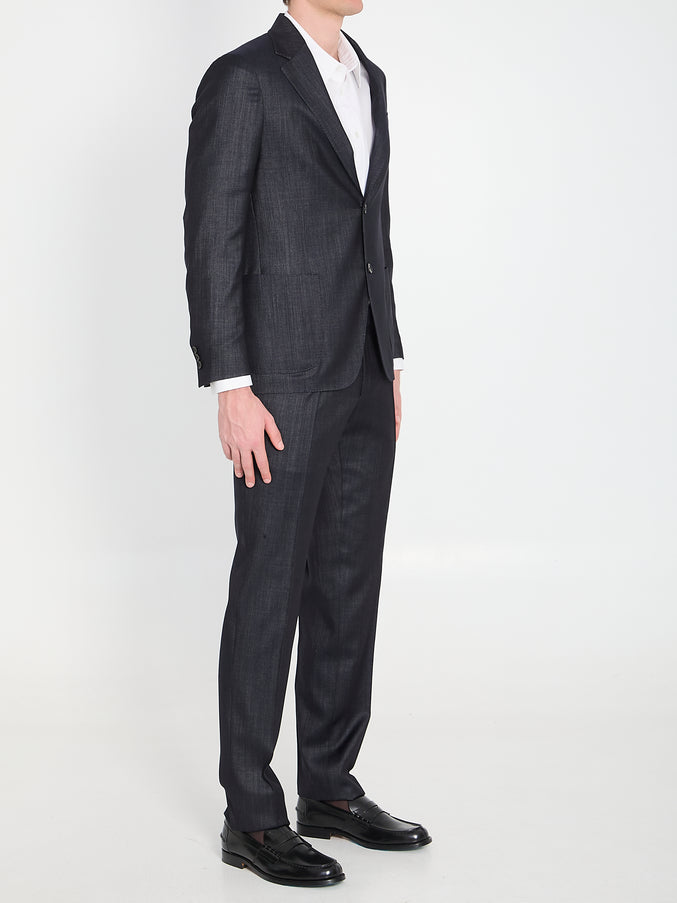 Lardini Single-breasted Wool Blend Suit