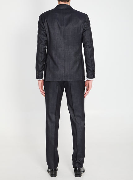 Lardini Single-breasted Wool Blend Suit