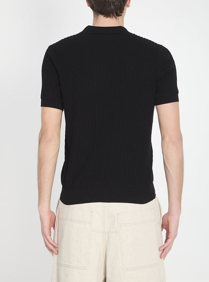 Roberto Collina Ribbed Polo Shirt
