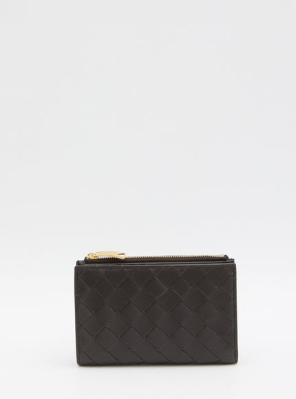 Bottega Veneta Intrecciato Bi-folod Medium Wallet QT Brown