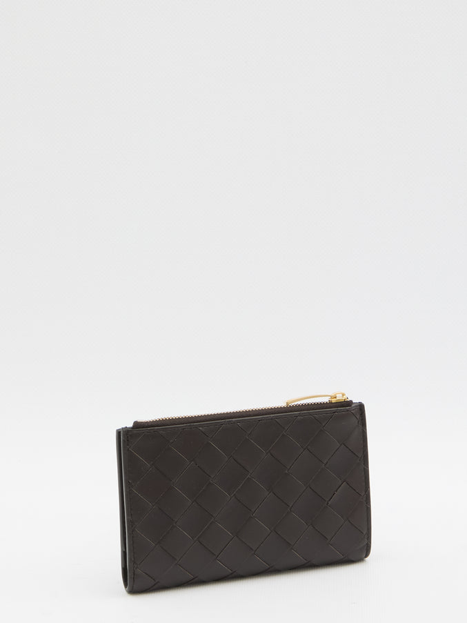 Bottega Veneta Intrecciato Bi-folod Medium Wallet