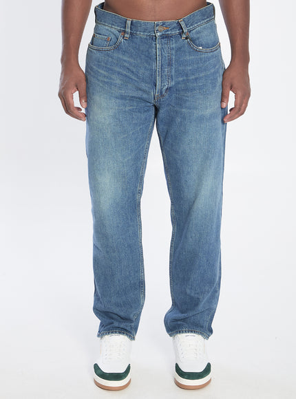 Saint Laurent Mick Denim Pants Blue
