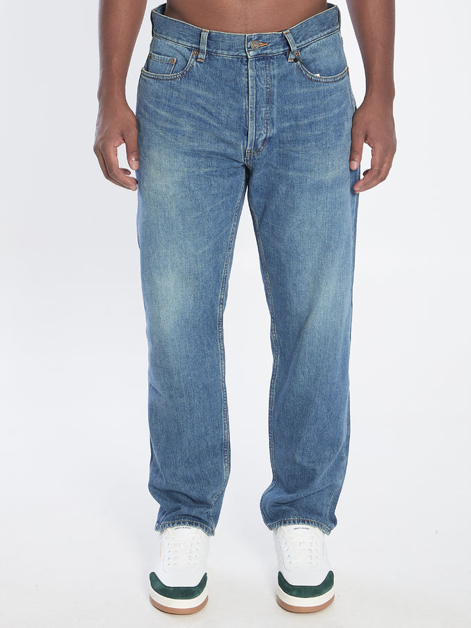 Saint Laurent Mick Denim Pants Blue