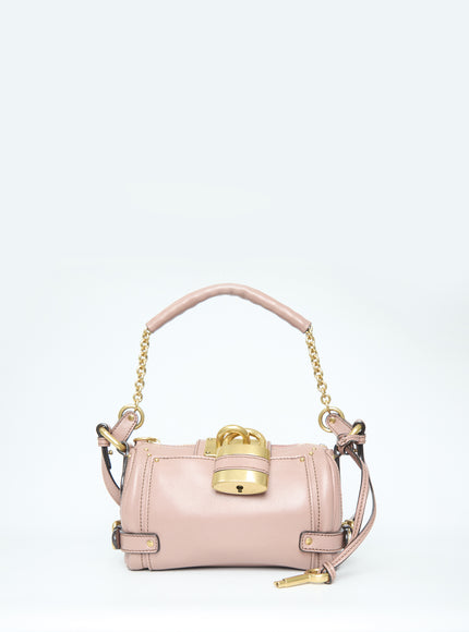 Chloe Paddington Bag Small With Chain Handle QT Pink