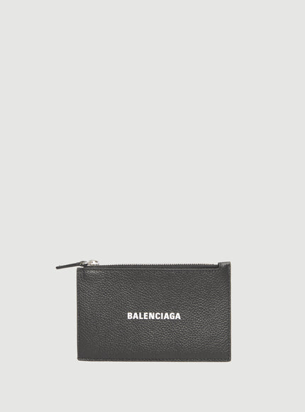 Balenciaga Cash Long Coin Purse And Card Holder QT Black