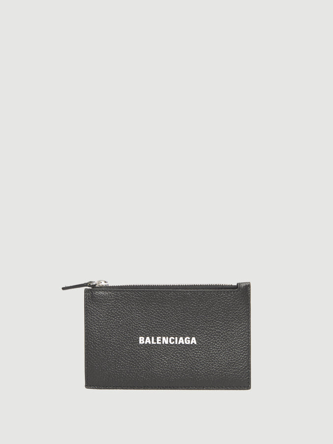 Balenciaga Cash Long Coin Purse And Card Holder QT Black