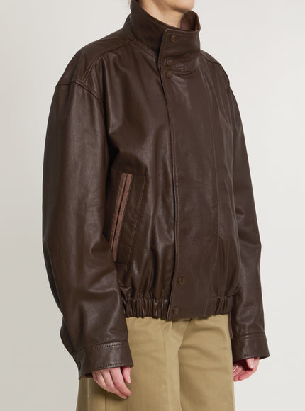 Lemaire Soft Leather Bomber Jacket