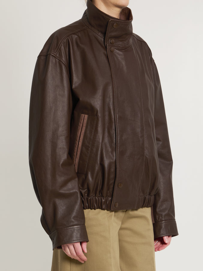Lemaire Soft Leather Bomber Jacket