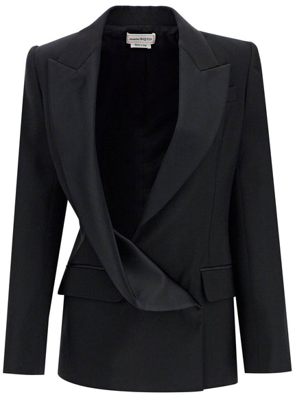 Alexander Mcqueen wool tuxedo jacket