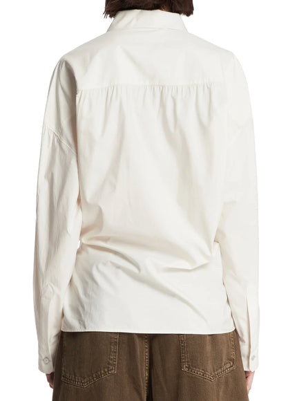 Lemaire Oat Milk Asymmetric Shirt