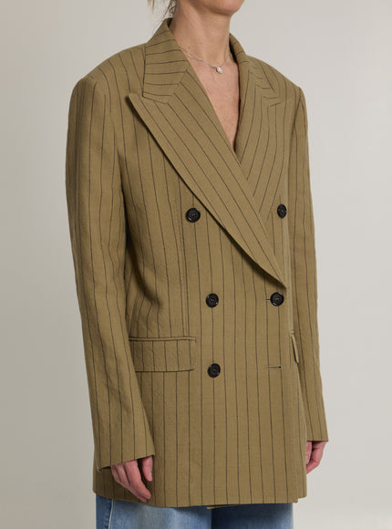 Dolce & Gabbana Double-breasted Linen Jacket