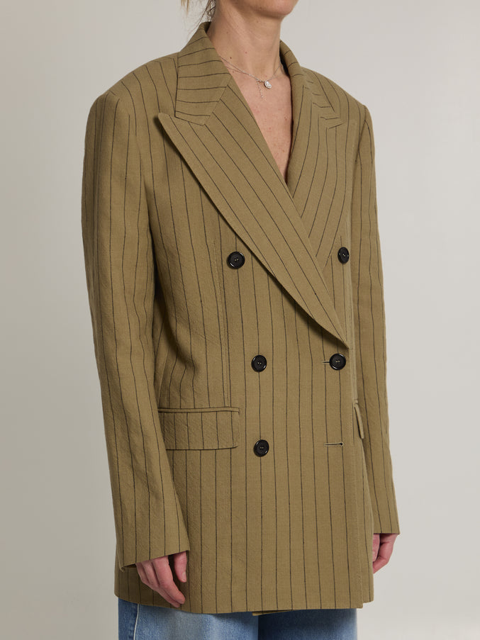 Dolce & Gabbana Double-breasted Linen Jacket