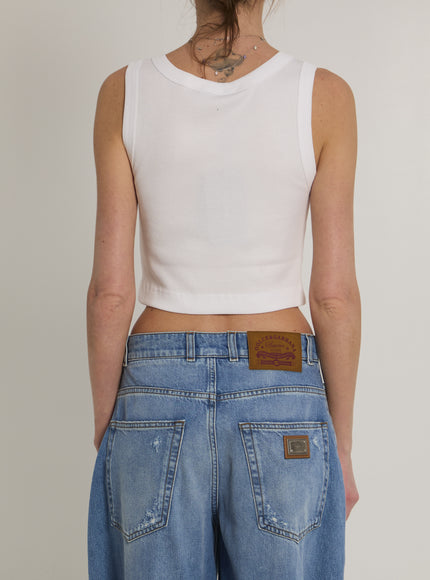 Dolce & Gabbana Ribbed Tank Top